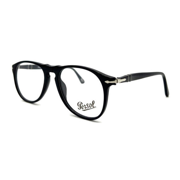 NEW PERSOL 9649‑V 95 BLACK AUTHENTIC EYEGLASS FRAMES 50‑18‑140 - Picture 1 of 7
